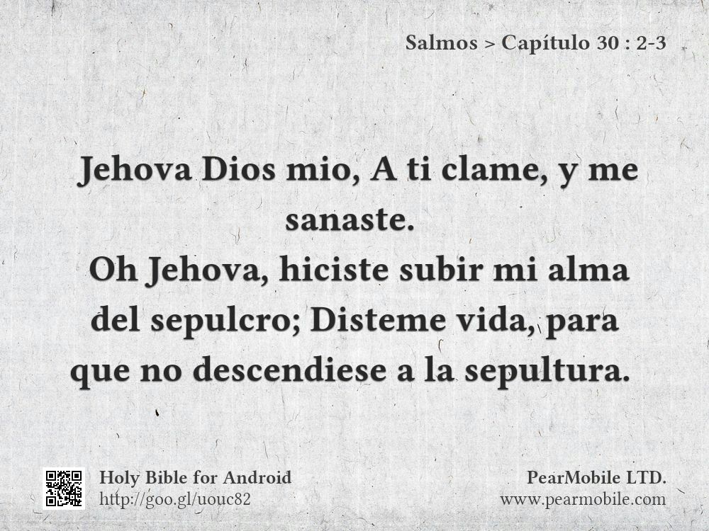Salmos, Capítulo 30:2-3